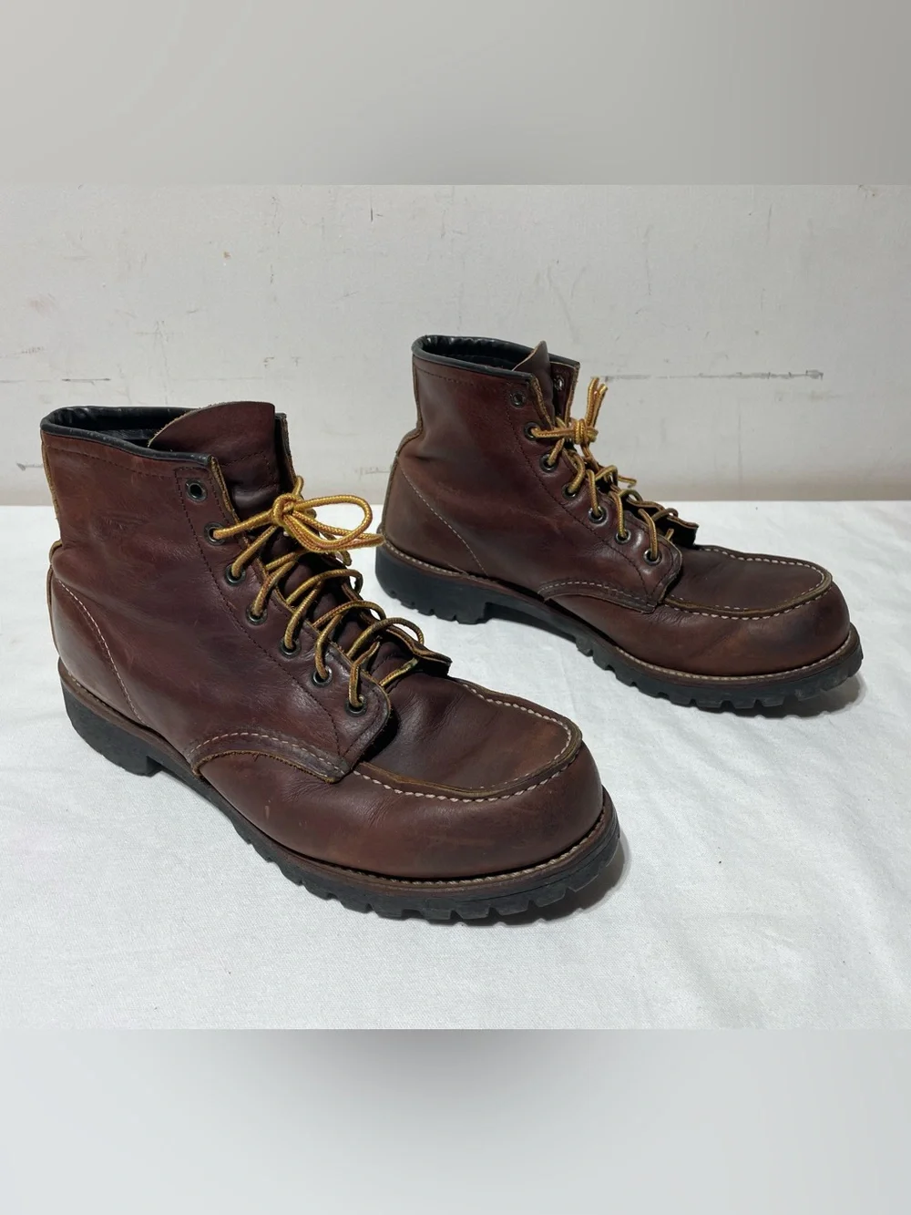 Red Wing 4183 Roughneck Moc Toe Boots Men’s 10D Briar Oil Slick USA 2007
